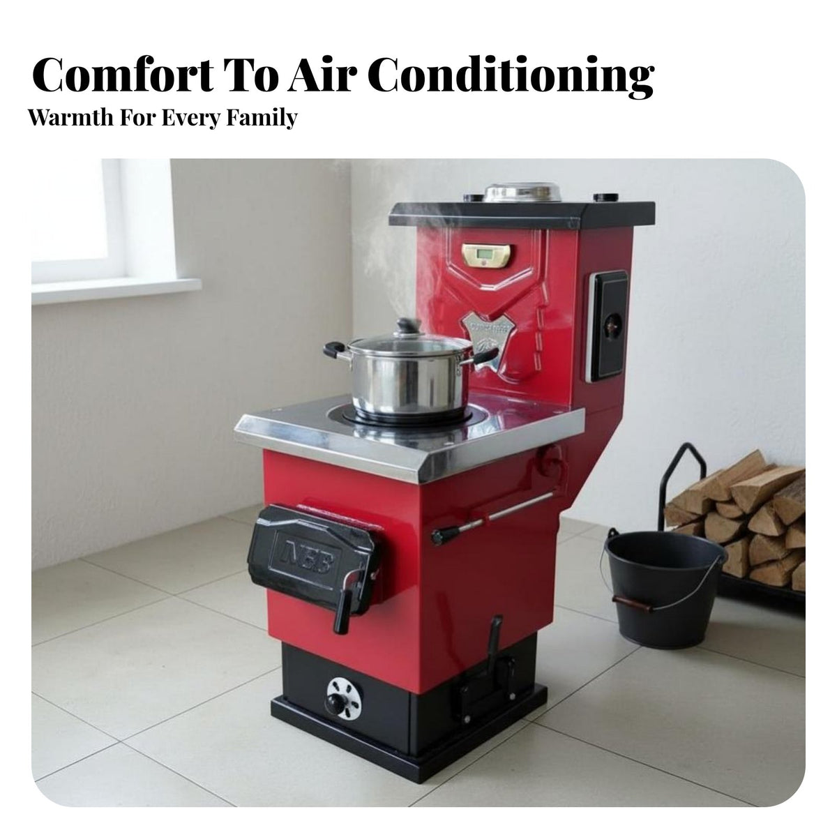 Heating Stove Boiler, Home Energy-Saving Heater, Rural Small stove, Upgraded Thickened Model