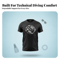Camo Series Technical Diving T-Shirt, Short Sleeve, Men's Outdoor Wear