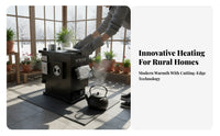 Wood Radiator Heater, Indoor Smokeless Gasification Stove, Rural Home Heating Fireplace
