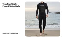 2.5mm Neoprene Wetsuit, Men's Full torso Diving Suit, Thickened Thermal, Freediving, Winter Swimming