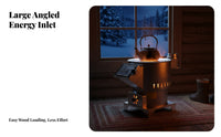 Indoor Home Heating Stove, Gasification Wood, Energy Saving, Smokeless, Large Cooking Surface, Rural Use