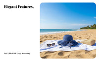 Straw Sun Hat, Wide Brim Raffia Beach Hat, Ribbon Bow Decoration, Summer UV Protection for Women