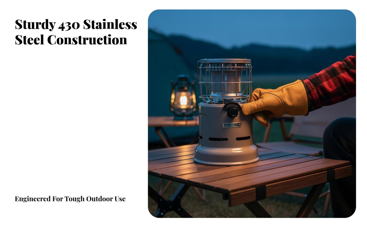 Dual-Use Outdoor Heater, Portable Water Boiling Stove for Camping & Hiking