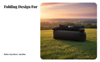 Inflatable Sofa, Double Outdoor Air Mattress, Foldable Portable Lazy Automatic Inflatable Couch for Camping