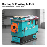 Home Heating Boiler, Energy-Saving Reverse Combustion Stove, Multi-Energy, Rural House