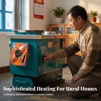 Home Heating Boiler, Energy-Saving Reverse Combustion Stove, Multi-Energy, Rural House