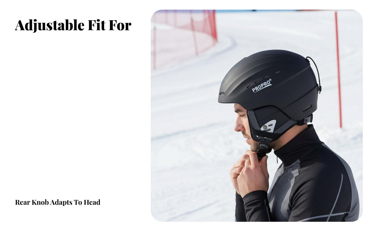 Ski Helmet, Category A Full Coverage, Warm Protective Gear for Men & Women, Double Board Training