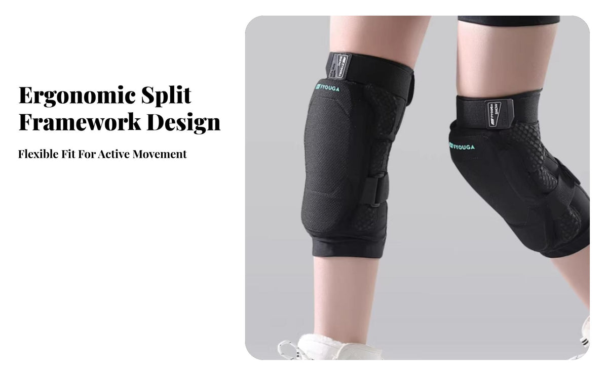 Kevlar Ski Knee Pads, Pelvic Protector, Pro Collision-Resistant Gear for Outdoor Sports