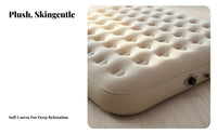 Inflatable Double Bed for Home, Outdoor Camping Mattress, Pressure Relief, Foldable, Easy Storage, PVC, Formaldehyde-Free