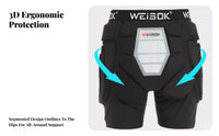 Ski Protective Gear Set, Pelvic & Knee Pads, Double Vibration Absorption, Silicone, Adult Snowboarding