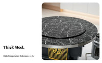 Indoor Smokeless Gasification Heater, double combustible Wood, Removable countertop, Random design