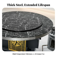 Indoor Smokeless Gasification Heater, double combustible Wood, Removable countertop, Random design