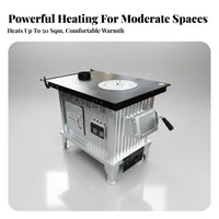 Indoor Heating Stove, double energy Wood Tibetan design, Smokeless Gasification Fireplace, Home Use