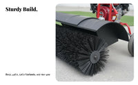 Mini Hand-Push Brush Machine, Artificial Turf Grooming, Portable Side-Mounted Sweeper, Efficient Cleaning