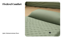 Inflatable Mattress, Outdoor Folding Bed, Thickened Automatic Air Mat for Camping Tent, Ergonomic Pillow, Portable Storage