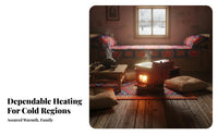 Boiler Heating Stove, double energy Wood Rural Home Radiator, Thickened Design