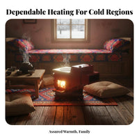 Boiler Heating Stove, double energy Wood Rural Home Radiator, Thickened Design