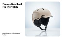 winter Helmet, Carbon Fiber MIPS Ski Helmet, Unisex winterboard Protective Gear, Lightweight, Multiple hues