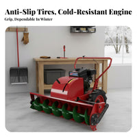 ice clearing tool, Hand-Push Small winter Removal Machine, helical Multi-Functional Thrower
