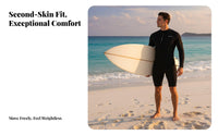 Men's Wetsuit, Short Sleeve, Thermal, Sun Protection, Quick-Dry, One-Piece Swimsuit for Snorkeling