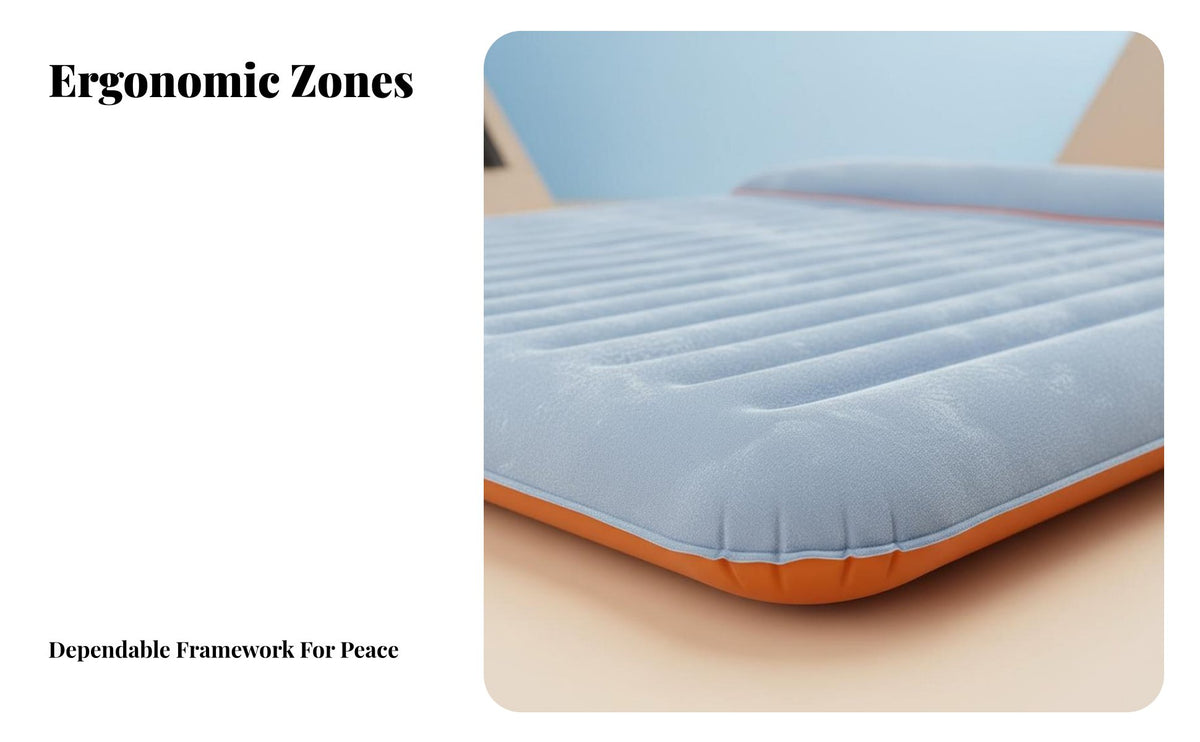 Camping Air Mattress, Inflatable Bed for Outdoor, Single/Double, Thickened, Portable, Wear-Resistant