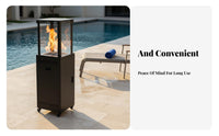 Outdoor Gas Patio Heater, Liquefied Gas Heater for Bar, Restaurant, Garden, Camping, Fire Pit