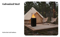 Outdoor Gas Patio Heater, Liquefied Gas Heater for Bar, Restaurant, Garden, Camping, Fire Pit