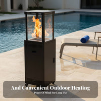 Outdoor Gas Patio Heater, Liquefied Gas Heater for Bar, Restaurant, Garden, Camping, Fire Pit