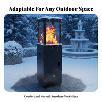 Outdoor Gas Patio Heater, Liquefied Gas Heater for Bar, Restaurant, Garden, Camping, Fire Pit