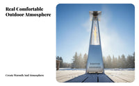 Outdoor Gas Patio Heater, Pyramid Shape, Commercial Propane Heating Stove, Real Garden Landscape Warmer