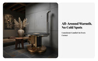 Indoor Wood Stove, Smokeless Gasification Heater, Rural High-End Home Heating, Multicombustible, Removable Liner