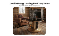 Indoor Wood Stove, Smokeless Gasification Heater, Rural High-End Home Heating, Multicombustible, Removable Liner
