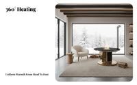 Indoor Wood Stove, Smokeless Gasification Heater, Rural High-End Home Heating, Multicombustible, Removable Liner