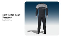 Men's Thick Neoprene Wetsuit, Full Body, Long Sleeve, Thermal, Sun Protection, Quick Dry, Diving, Training, Holiday