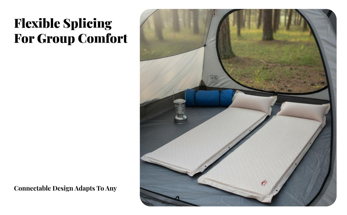 Automatic Inflatable Mattress, Portable Outdoor Camping Sleeping Pad, Thickened Air Bed for Tent, Home Nap