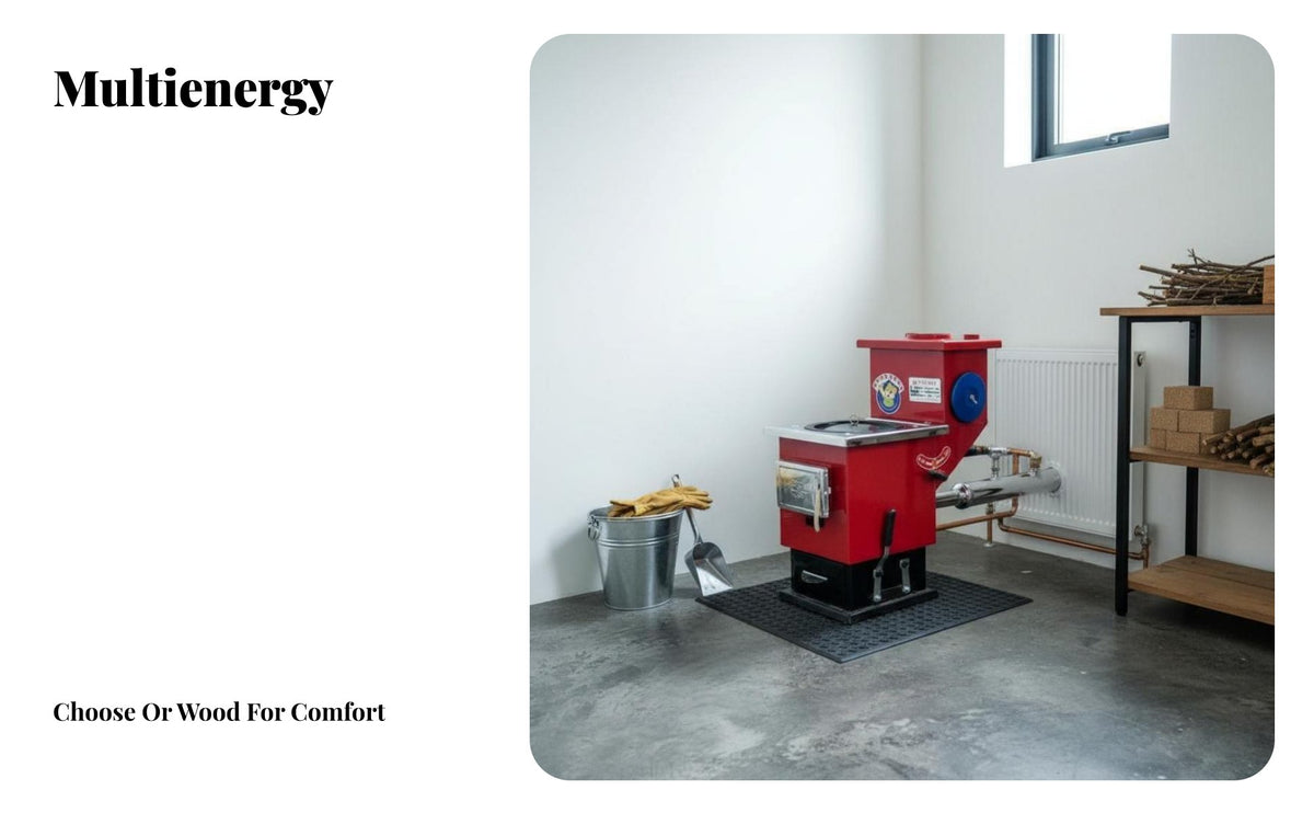 Indoor Heating Stove, Winter Home Multifunctional Gasification Heater Wood Burning, Radiator Compatible