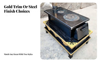 Tibetan Wood Burning Stove, Indoor Heating Stove, Home Fireplace, Steel Plate, Winter Room Use