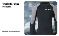 3mm Thick Wetsuit, Sun Protection, Men's Full Body Diving Suit, Professional, Thermal, Long Sleeve, Large Size