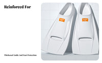 Short Silicone Swim Fins, Silicone, Professional Training for Adults & Children