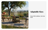 Rural Thickened Cast Iron Smokeless Barbecue Stove, Energy-Saving Gasification