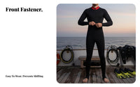 Diving Undersuit, Cold-Resistant Fabric, Thermal, Front Fastener, Foot Straps, Gentle Texture