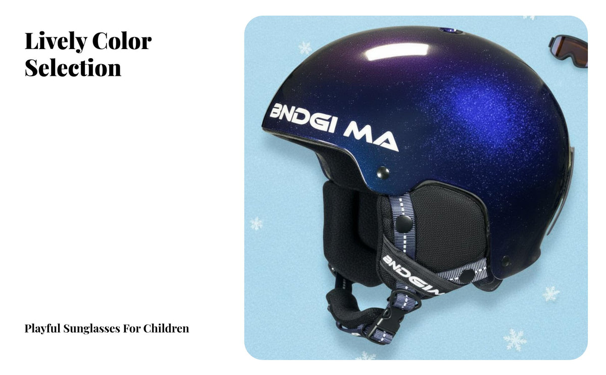Kids Ski Helmet, Unisex Snow Gear, Breathable, Gradient Colors