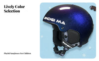 Kids Ski Helmet, Unisex Snow Gear, Breathable, Gradient Colors