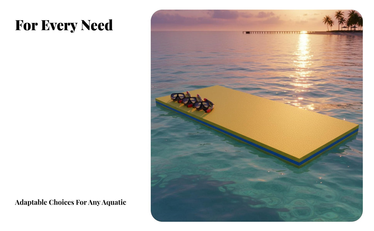 Water Mat, Foam Pool Float Pad, Large Island for children Adults, Multi-Person Water Play, Random Color