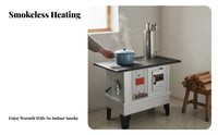 Wood Heater, Smokeless Gasification Stove, Indoor Rural Oven, Multi-Functional Heating