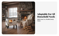 Wood Heater, Smokeless Gasification Stove, Indoor Rural Oven, Multi-Functional Heating