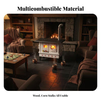 Wood Heater, Smokeless Gasification Stove, Indoor Rural Oven, Multi-Functional Heating