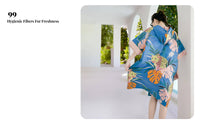 Quick Dry Swimming Towel Cape, Sun Protection, Super Absorbent, Portable for Women, Adult Beach
