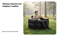 Inflatable Sofa, Double Camping Air Mattress, Outdoor Portable Lazy Bed, Event, Fast Inflate Pump