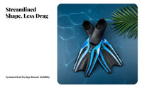 Adult Diving Fins, Flexible, Comfortable, TPR, Non-Slip, Wear-Resistant, Stable
